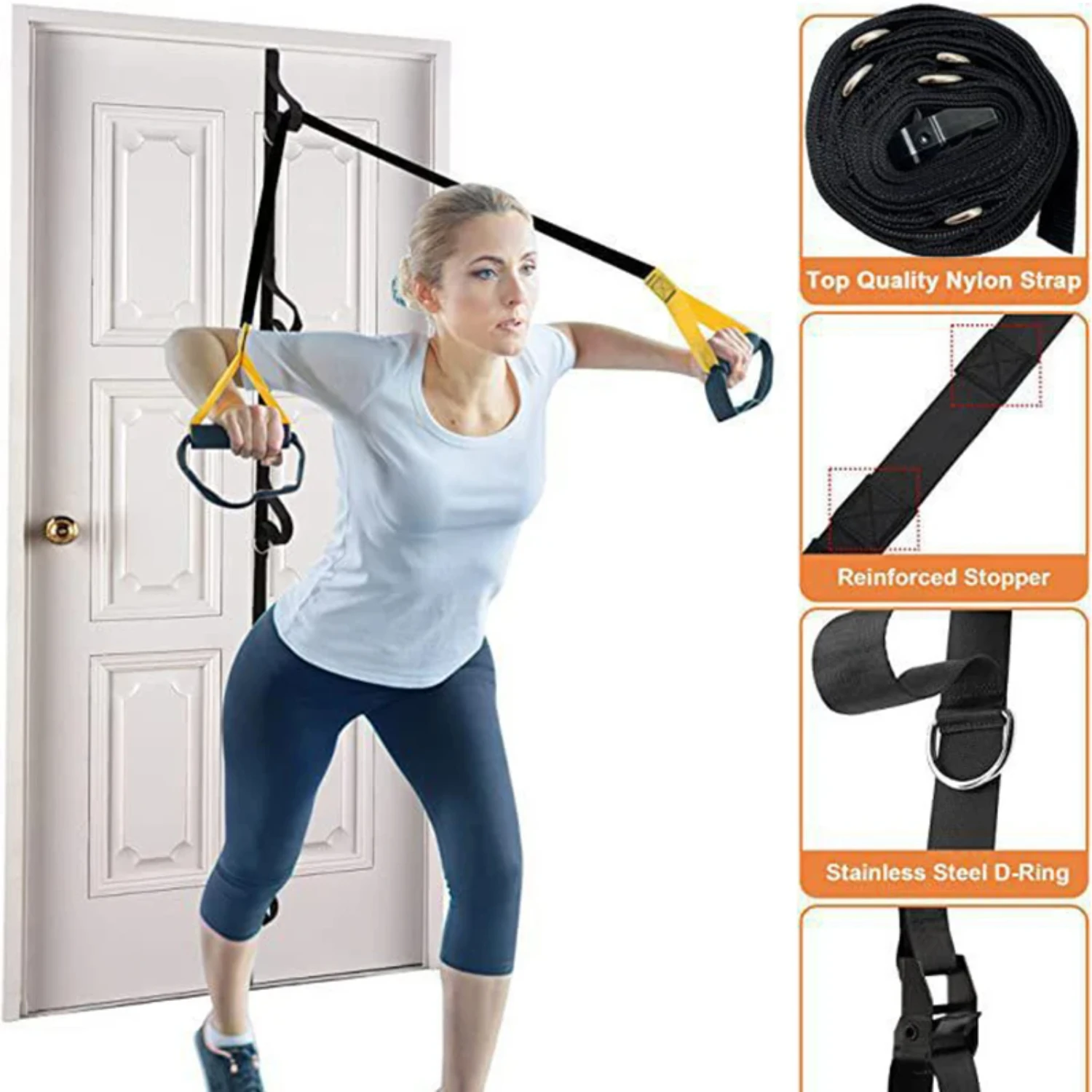 New Upgrade your home gym equipment with this convenient and high-quality door anchor strap. Take your workouts to the next leve