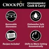 6 Quart Cook & Carry Programmable Slow Cooker with Digital Timer, Stainless Steel (CPSCVC60LL-S), pack of 1 6