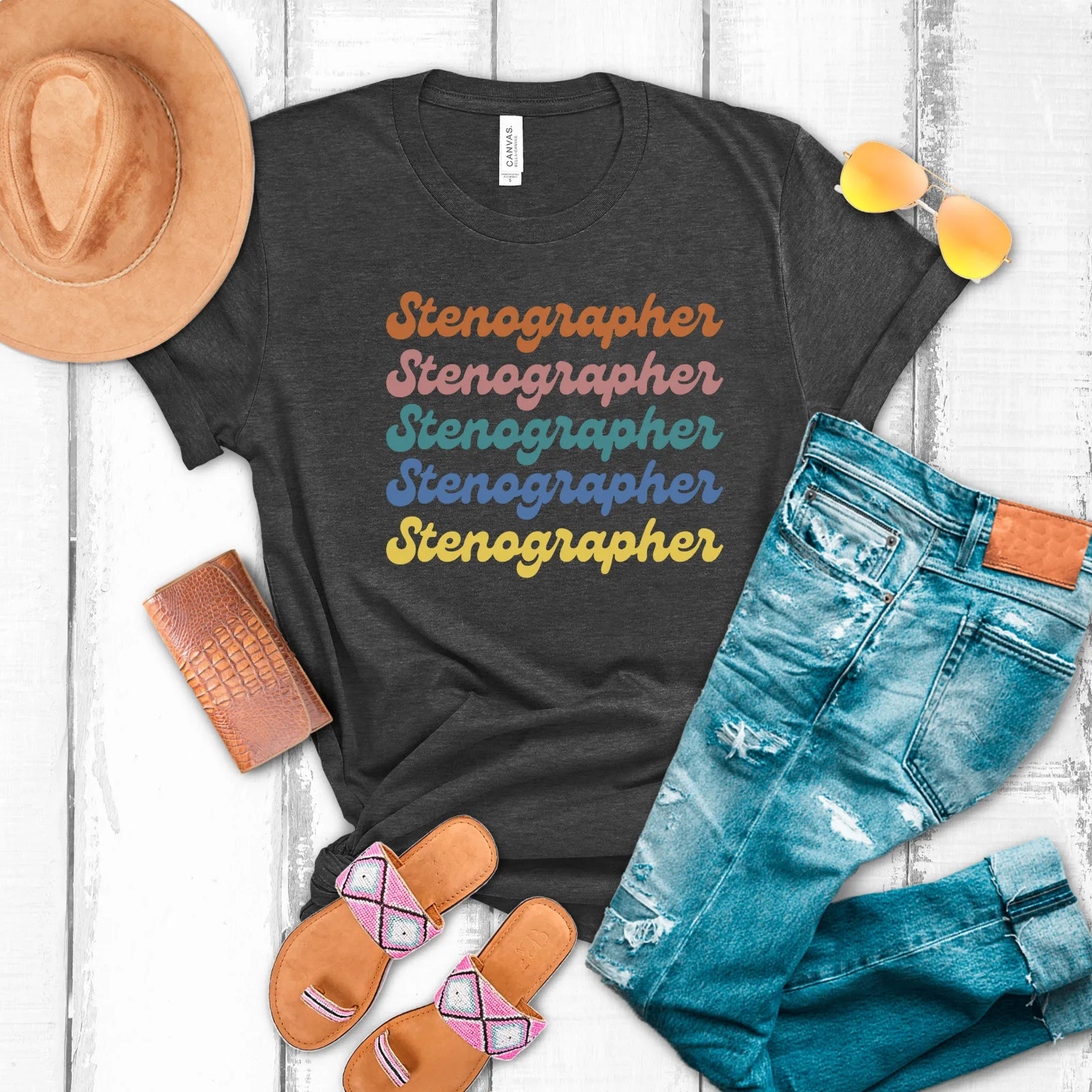 

Ретро футболка стенографа, футболка стенография, рубашка для репортажа