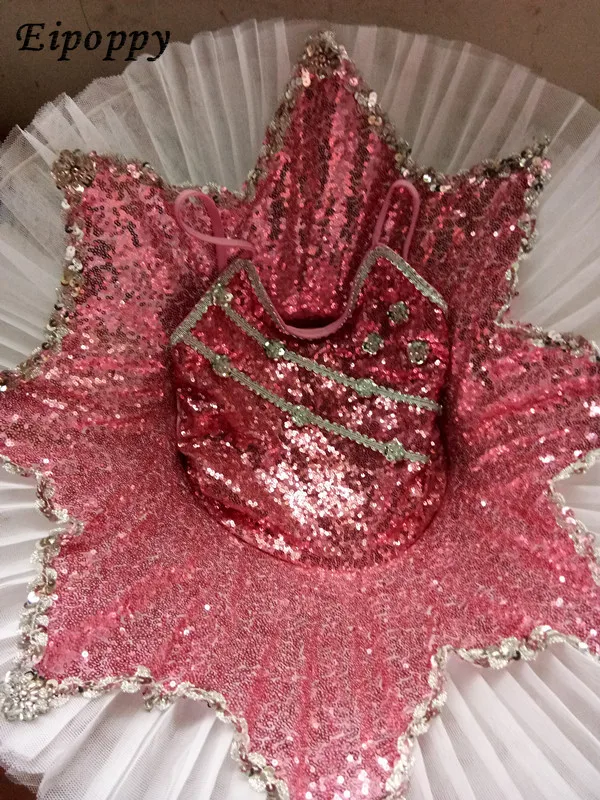 

New Children Dance Veil Ballet Skirt Swan Lake Costume Adult Sling Sequined Ballet Skirt