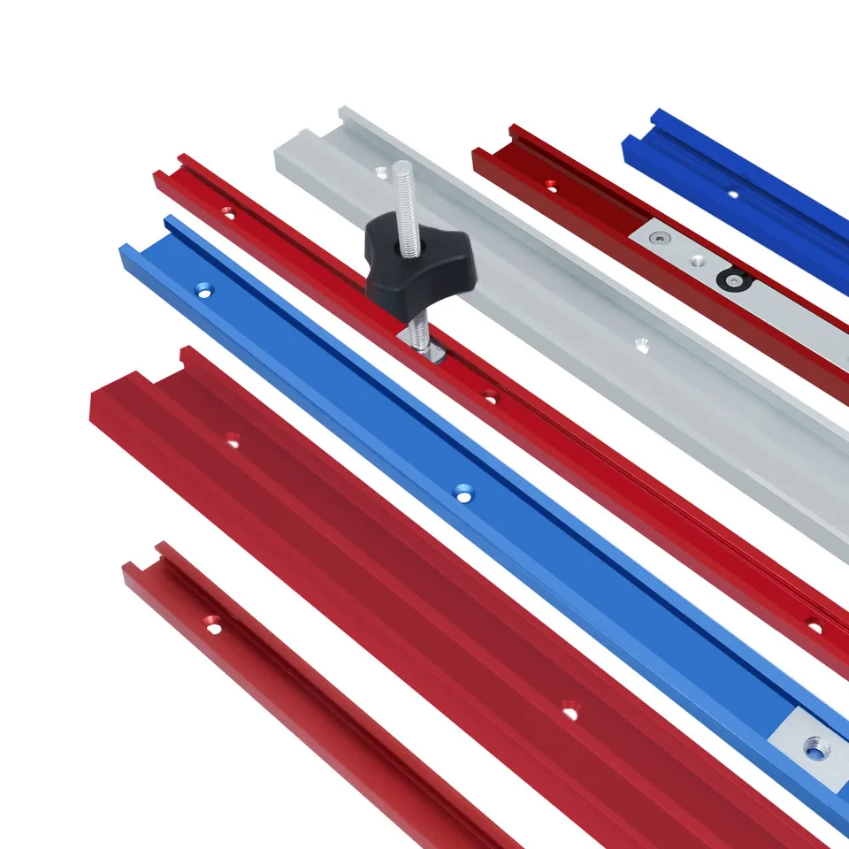 Belupai Binario T-Slot In Alluminio 400mm Con Scala - Per Lavorazione Legno, Seghe Da Tavolo, Router - Foto 7