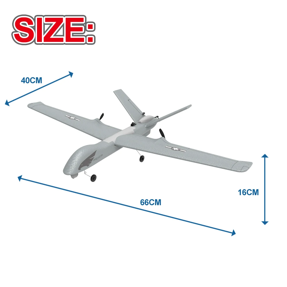 Z55 2.4G 3CH RC Plane EPP Foam Hand Throwing 660mm Wingspan Airplane Remote Control Glider Aircraft Outdoor Boys Toys