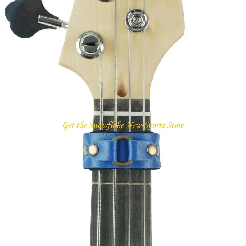 E56D Gitarre String Muter Gitarre Griffbrett Stummschaltung Wraps Gitarre Bass Stumm Schalldämpfer Einstellbare Bass Stumm Teil – Detail 9