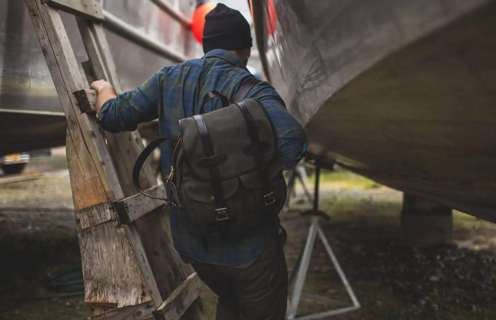 Filson 262 Backpack Imported From The United States, Leather