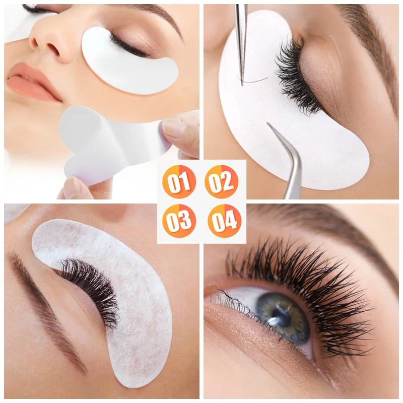 Eyelash Extension Patches 50 Pairs Makeup Gel Pad Under Eye Pads Stickers For Extension