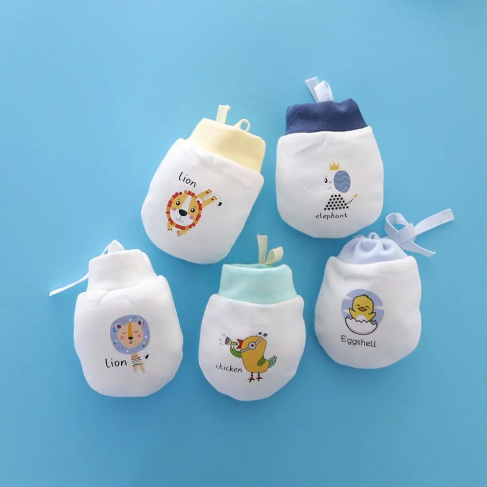 Baby mittens anti scratching gloves Winter newborn infant pure cotton Product Drawstring Anti Scratch Mittens Gloves