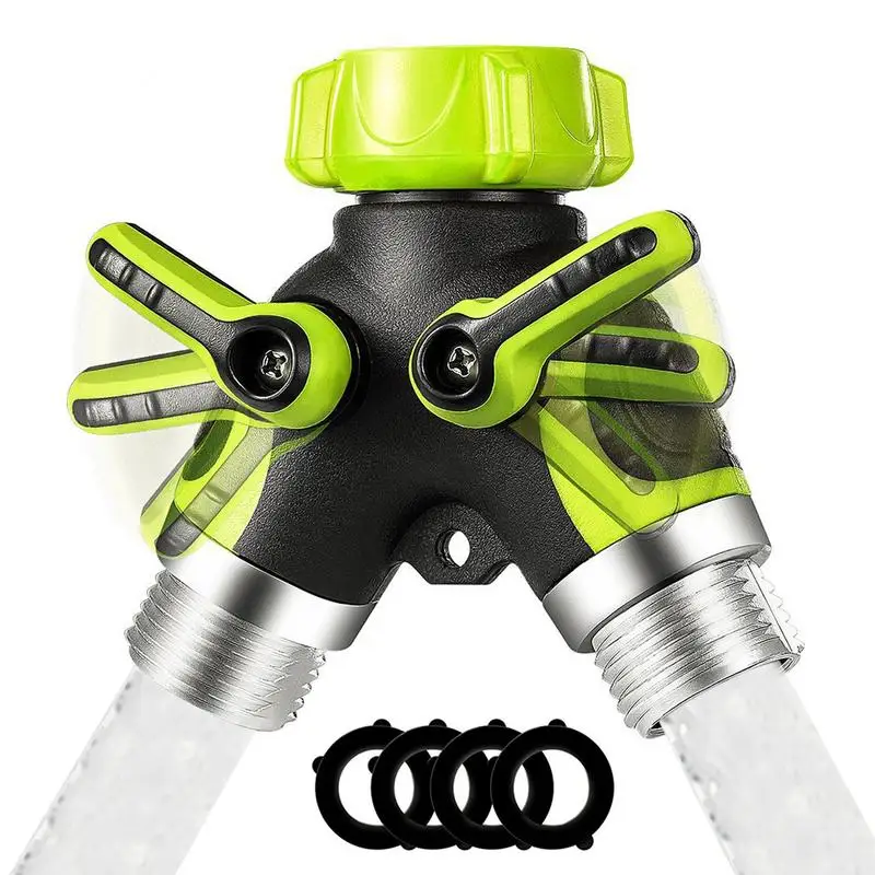 

Garden Hose Splitter Brass Heavy-Duty Brass 2 Way Garden Hose Connector Garden Outdoor Metal Two-Way Diverter Brass Splitter