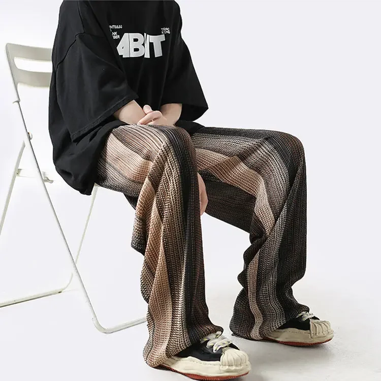 thumbnail image 1 of Pantalones de hombre con bolsillo, finos, de verano, informales, largos, de diseñador Y2k, nuevos, de estilo coreano, de alta calidad, tendencia, 1 of 5
