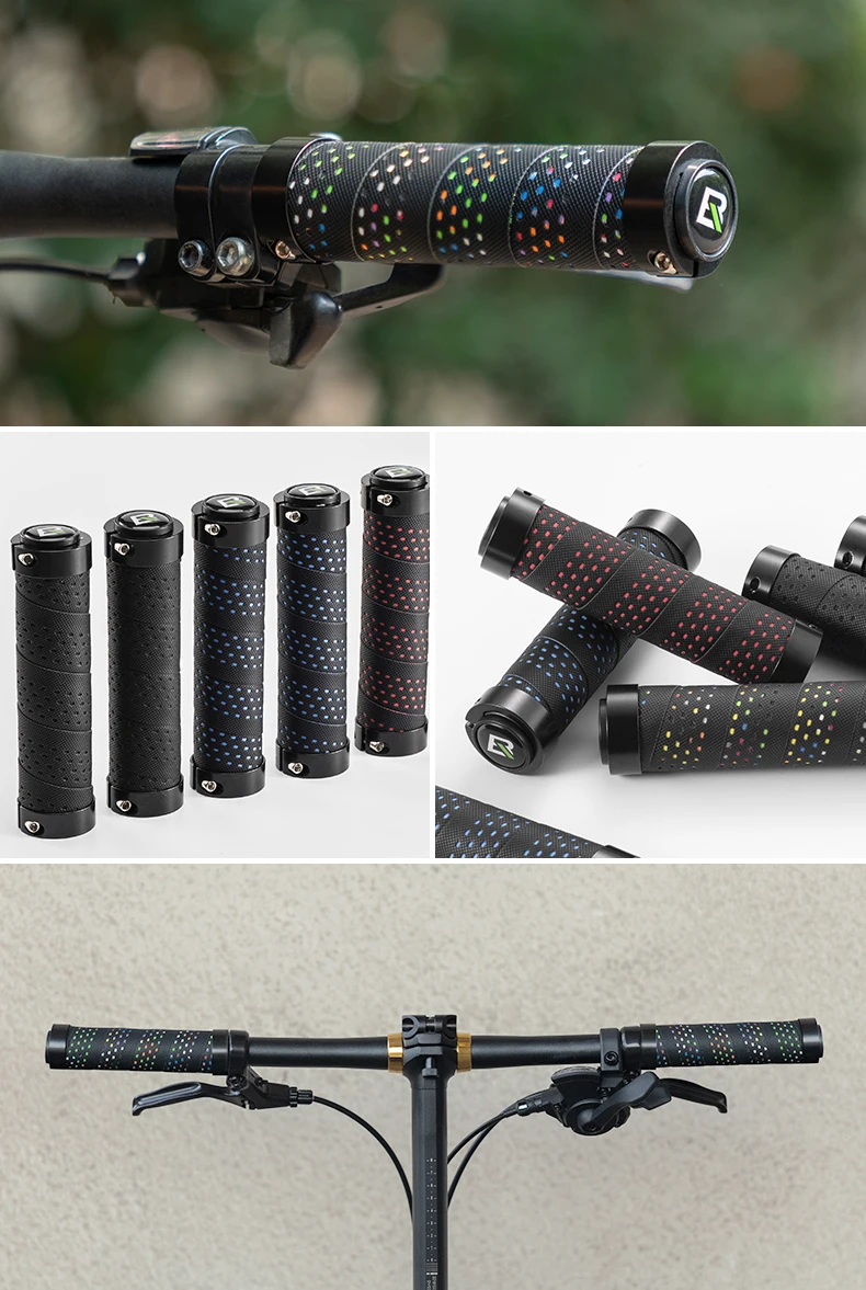 ROCKBROS MTB Fahrradgriffe, wasserdicht, Doppelstecker, Lenker, Fahrradgriff, ultraleicht, rutschfest, stoßfest, Griffe, Zubehör – Detail 12