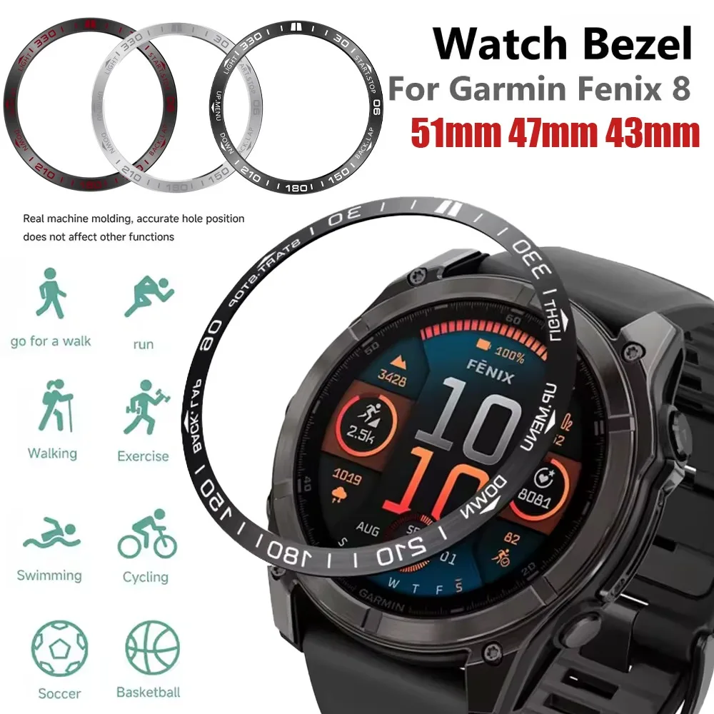 Sleek Metal Bezel Ring with Time/Speed Scale - Premium Protective Frame Bumper