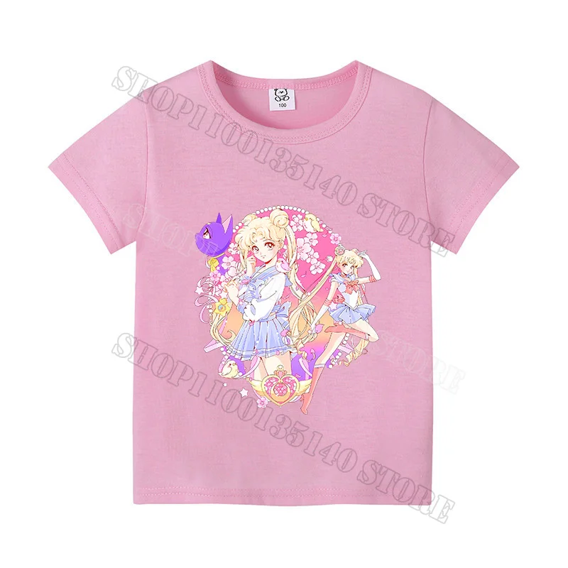 Colorful Cotton Cartoon Print T-Shirt
