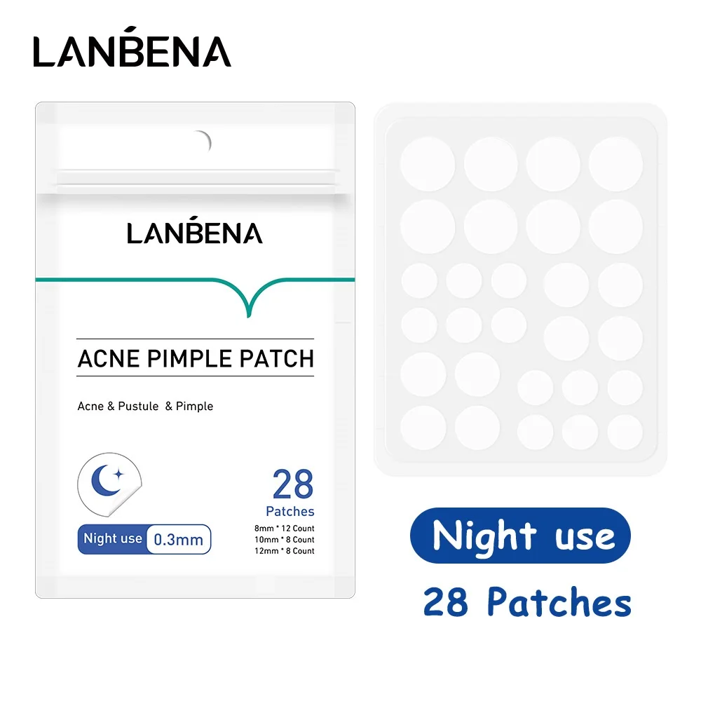 LANBENA Patch invisibile per brufoli da acne Impermeabile e traspirante 25/28 toppe Adesivo per copertura brufoli da acne