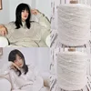 200 Colour 500g /1500M 100% cotton yarn 6mm+3mm special Sequin yarn  DIY garment accessories Rag doll Knitting yarn пряжа 4