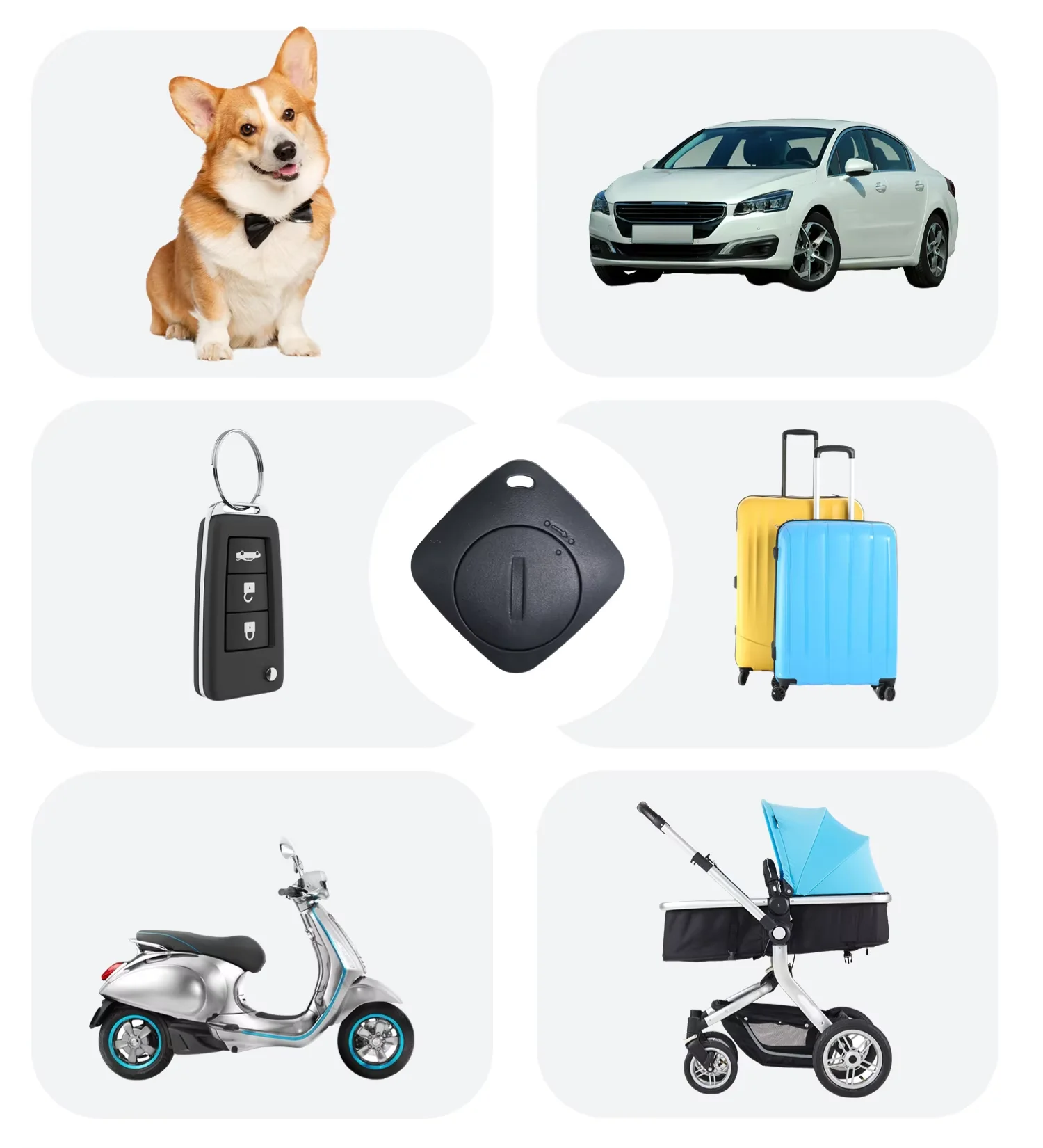 Bluetooth Tracker Smart Tracker Bluetooth Mini Tracking Device for Apple Find My APP