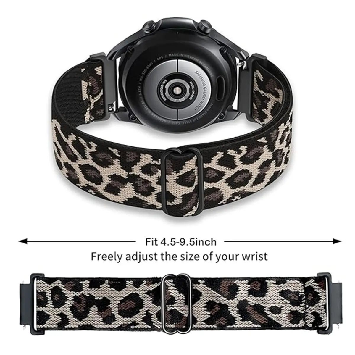 Adjustable Elastic Nylon Sports Band - 18/20/22mm Strap