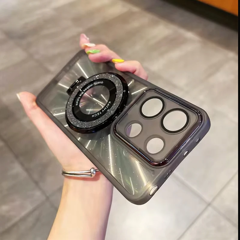Glitter Phone Case With Holder For Xiaomi Redmi Series Protective_voghion.com