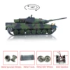 HENG LONG 1/16 Scale 7.0 Upgraded Metal Ver German Leopard 2A6 RC Tank 3889 Metal Tracks Gearbox Road Wheels Idler TH17579-SMT4 2