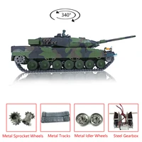 HENG LONG 1/16 Scale 7.0 Upgraded Metal Ver German Leopard 2A6 RC Tank 3889 Metal Tracks Gearbox Road Wheels Idler TH17579-SMT4 2