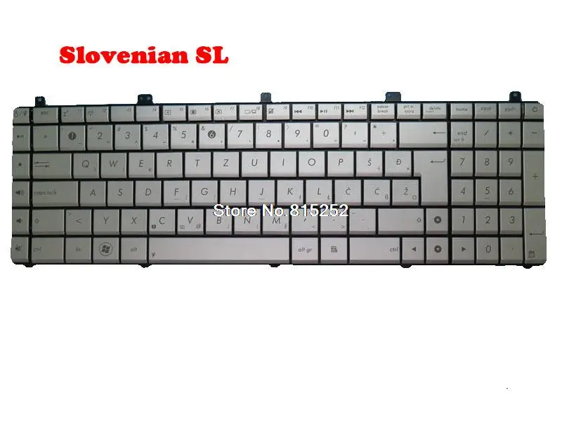 

Laptop Keyboard For ASUS PRO5QSF PRO5QSL X5QSF X5QSL Slovenian SL/Thailand TI/Turkish TR/Belgium BE/Nordic NE Silver