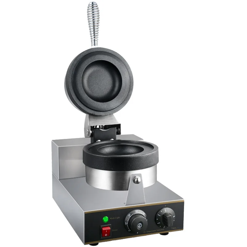 

Commercial Non Stick Double Egg Ice Cream Hamburger Bowl Waffle Maker