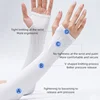 Summer Cooling Arm Sleeves UV Sun Protection Arm Covers Breathable Stretchy Ice Silk Sleeves for Outdoor Sports Cycling Golf 2