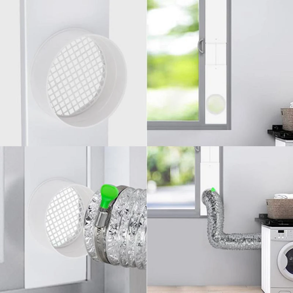 Convenient Air Conditioner Connector Replacement 100mm Access Pipe Interface Excellent Seal PVC Material Easy Installation