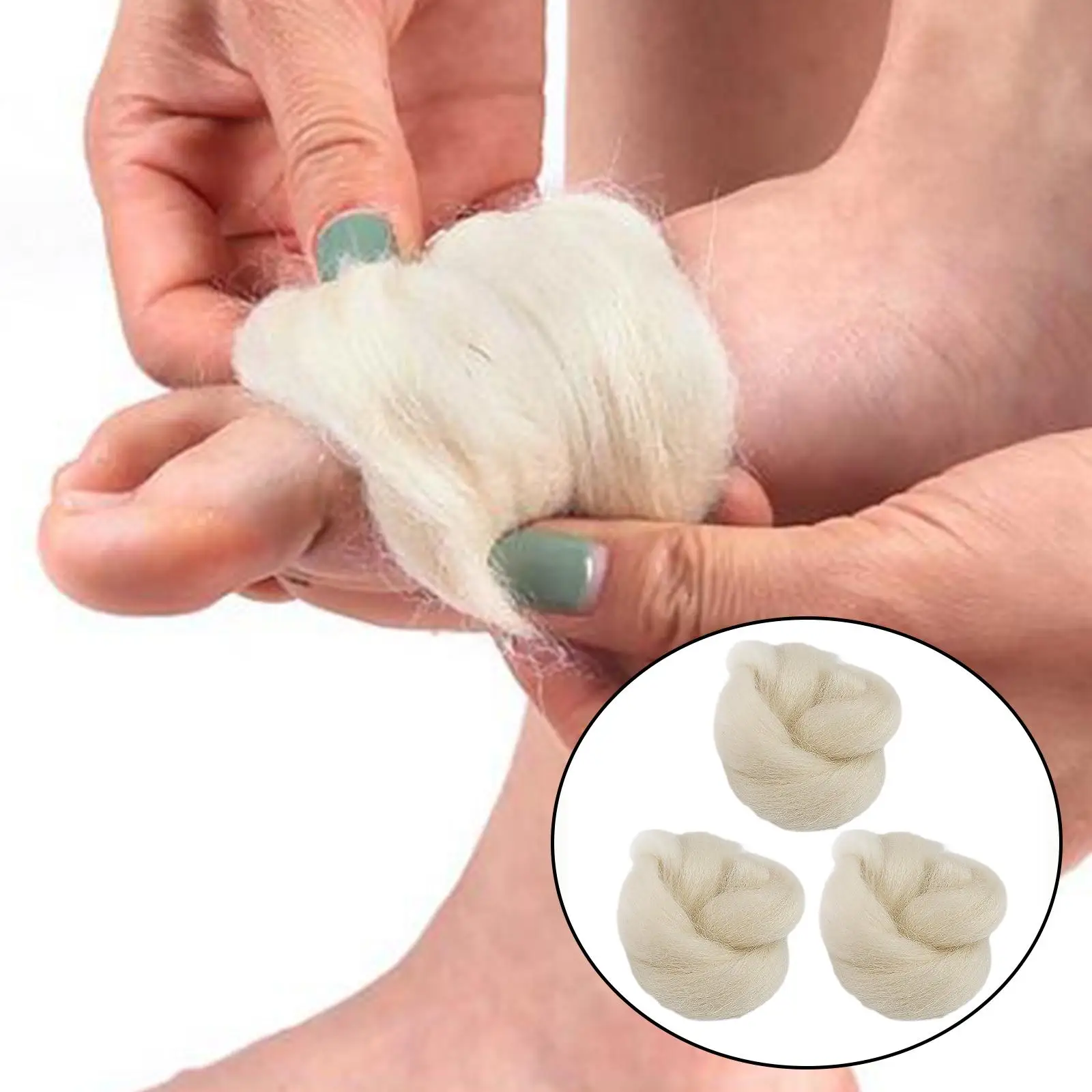 3 Count Cushioning Toe Separator Hiking Blister Pads Breathable