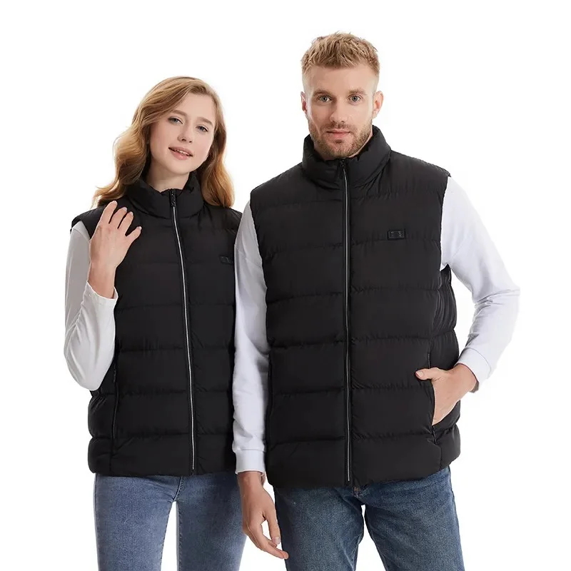 2025 Updated Version Two-touch 15Heat Zones LED Controller Heated Vest For Men & Women With Battery Pack heated jacket