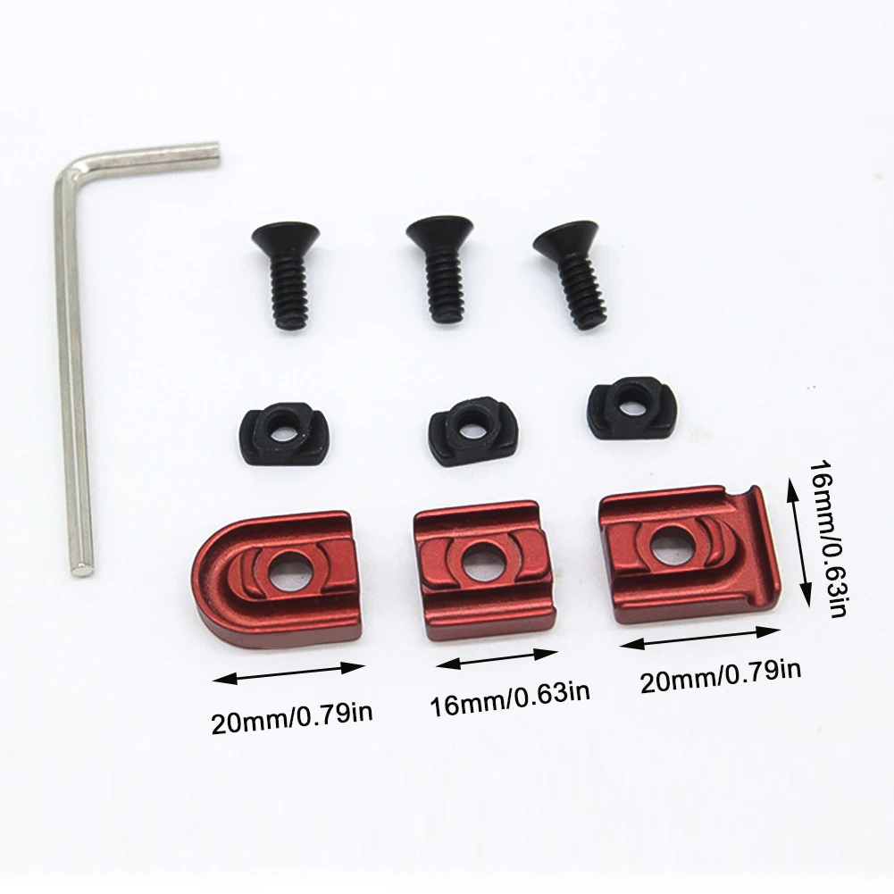 Tactical 3PCS Arson Machine Cable Management MLOK WireGuide System For M300 M600 PEQ Flashlight Switch Cable Clip