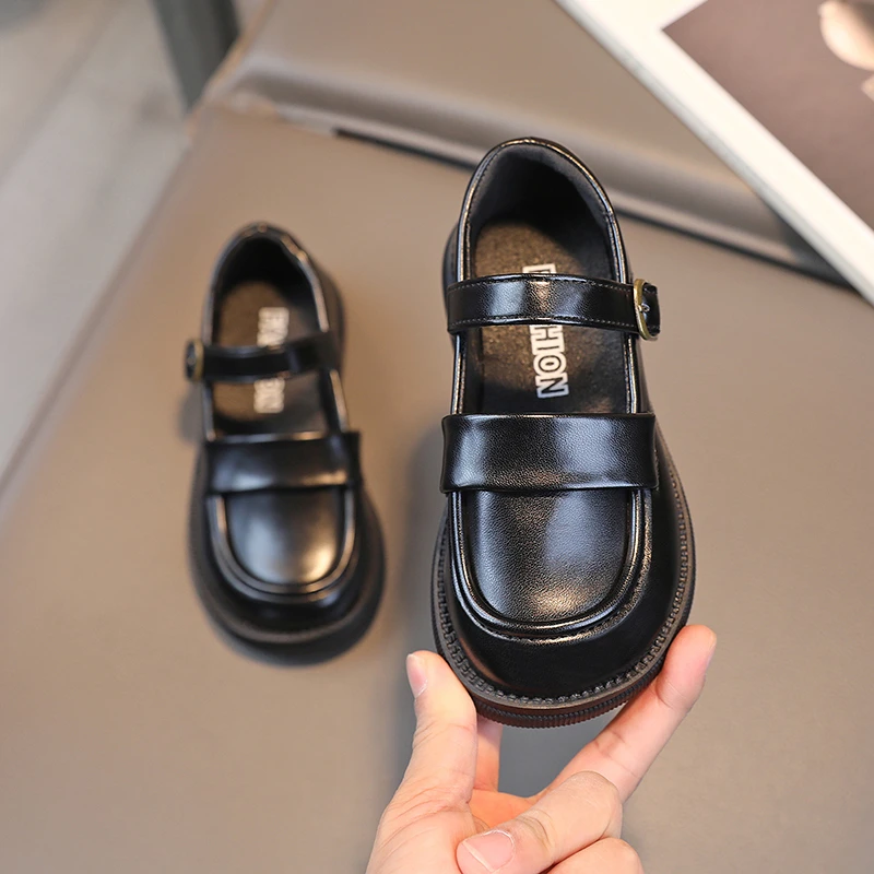 Girls Soft Sole Classic School Shoes