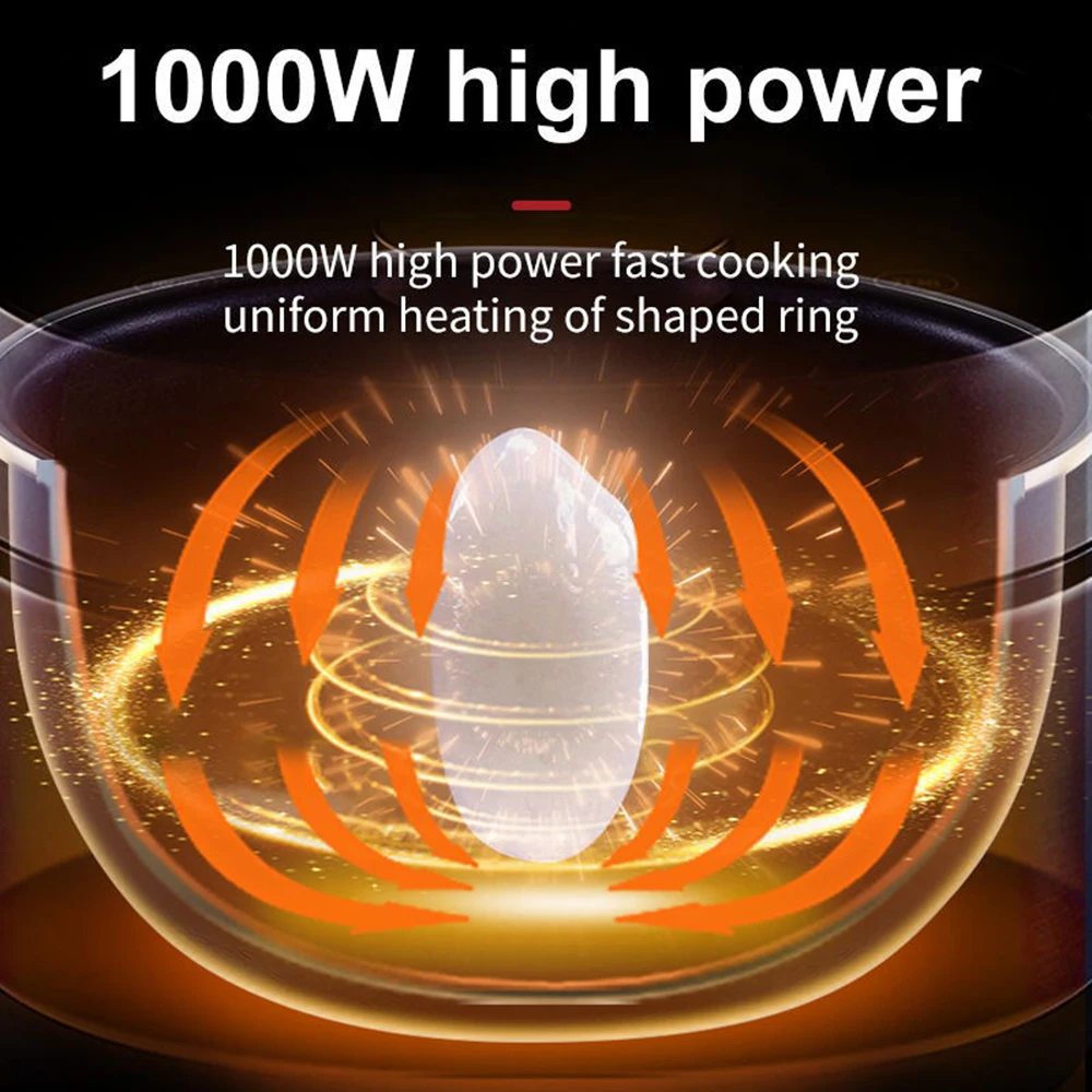 Multi-function Electric Pressure Cooker, High Power Fast Cooking, Uniform Heating, 6L Large Capacity, Non-stick Pan Lining 5