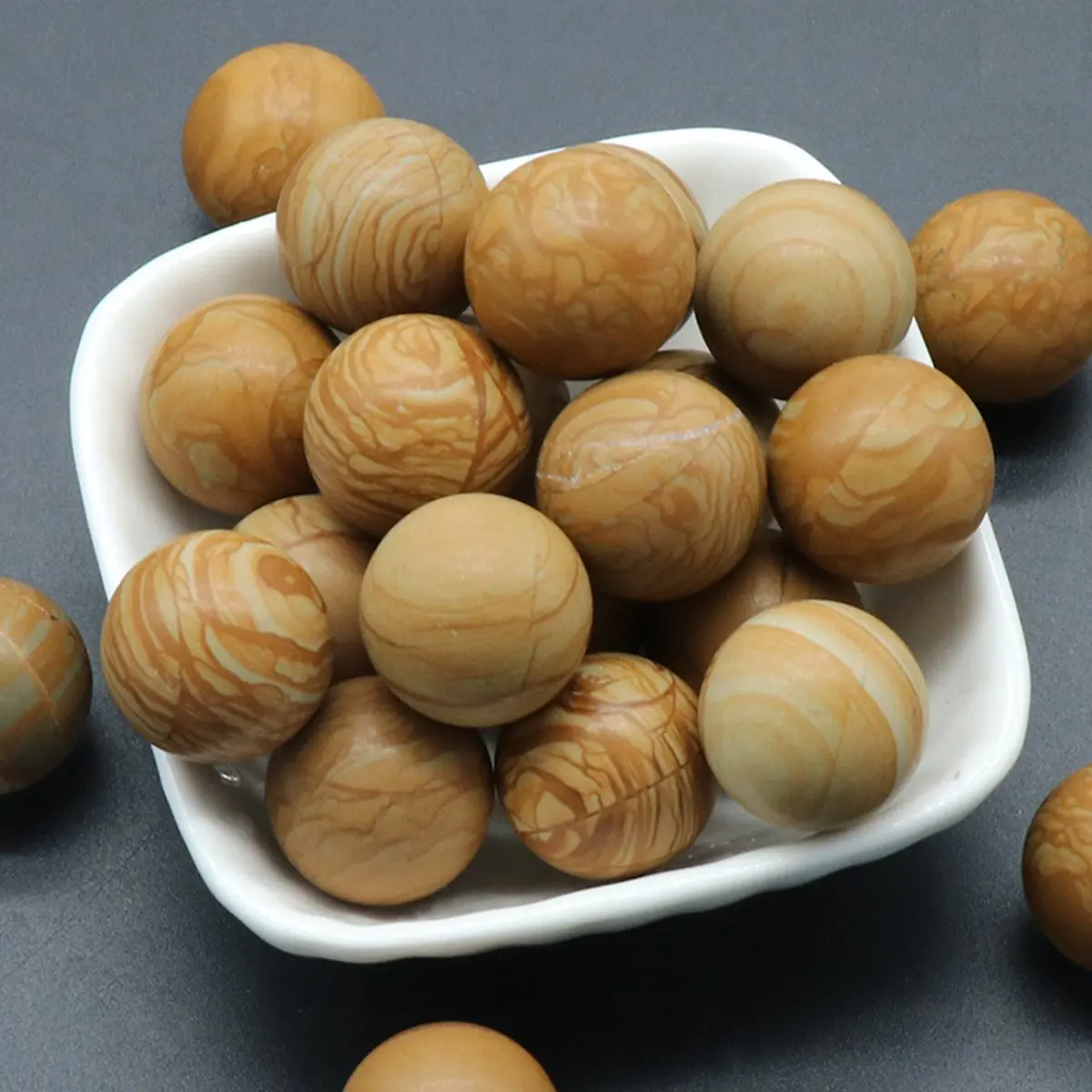 thumbnail image 1 of Cuentas redondas de labradorita de 20 mm para hacer joyas por uno mismo, sin agujeros perforados, sueltas, con energía curativa, bonitas bolas de cristal de piedra, 1 of 5