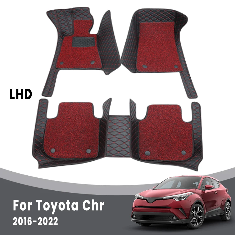 Double Layer Wire Loop Car Floor Mats For Toyota Chr Chr 2020 2019 2018 2017 2016 Auto Interior