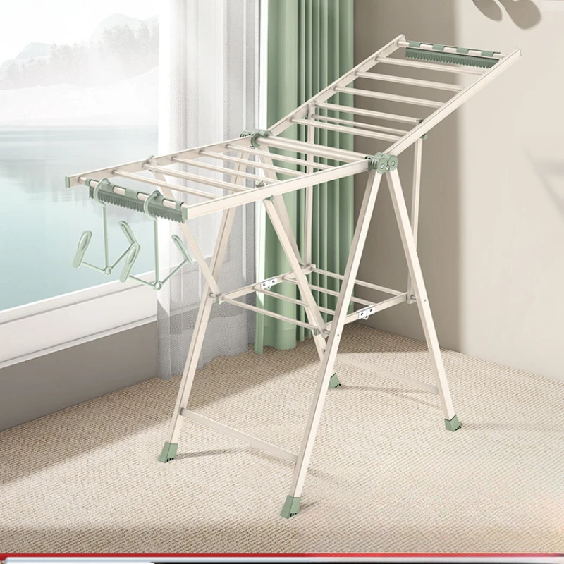 

Drying rack, floor pole, folding balcony, indoor baby, household hanger artifact