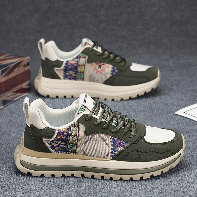 الخريف الشتاء الرجال خمسة ألوان الأحذية الرياضية ا...