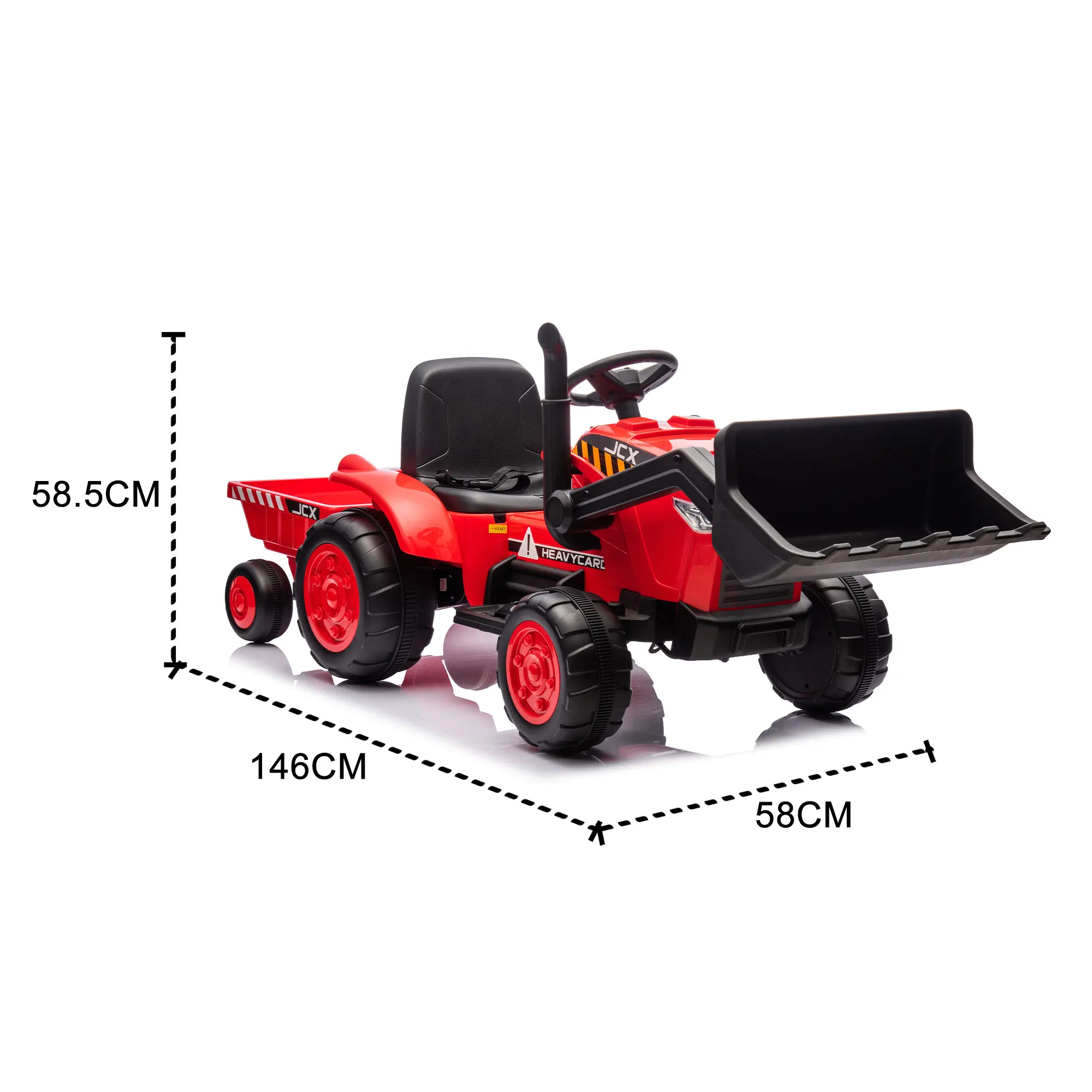 Tractor Electrico Niño Montable Costzon Tractor De Paseo Con