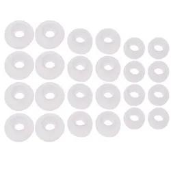 Premium Soft Silicone Ear Tips - 12 Pairs (S/M/L) Earbud Cushions for Enhanced Comfort and Fit (Transparent - 12Pairs)