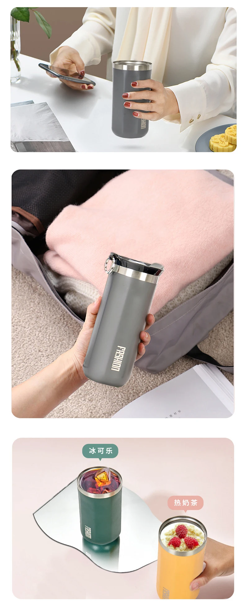 Thermal Mug Thermo for Coffee Water Bottle Stainless Steel Cup Thermal Insulated Vacuum Flask Tumbler Leakproof Travel Drinkware 18 S0ddfc1f5cb13484889288992040c4238w
