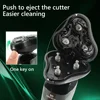 4 In 1 Rechargeable Smart Razor Waterproof Shaver Type-C charge Electric Shaver LCD Digital Display Three-head Floating Razor 5