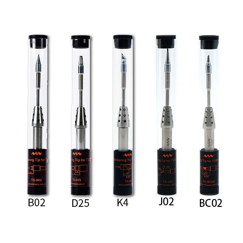 

F50 TS80P TS1C Digital LCD Soldering Iron Tips Mini Original Replacement Welding TS-B02 TS-D25 Tip Soldering Iron Tips