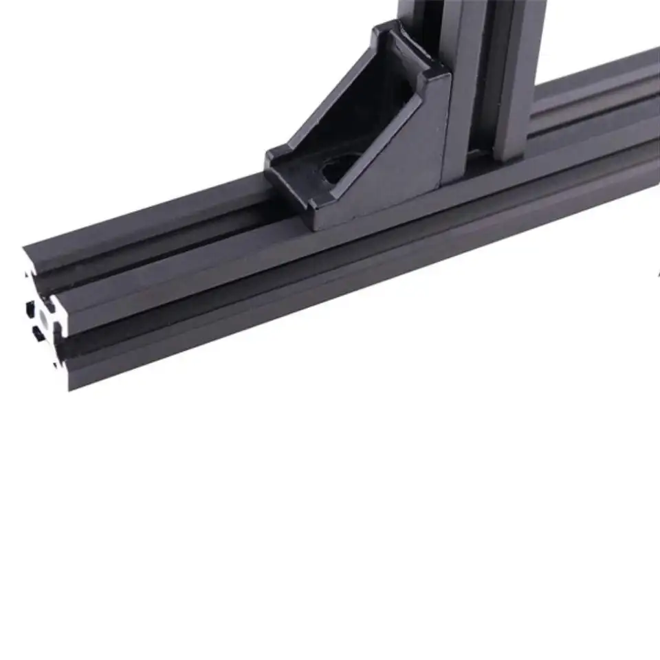 5pcs/10PCS 2020 3030 Corner Bracket Fitting Black Angle Aluminum Connector 3060 4040 4080 for Industrial Aluminum Profile image 6