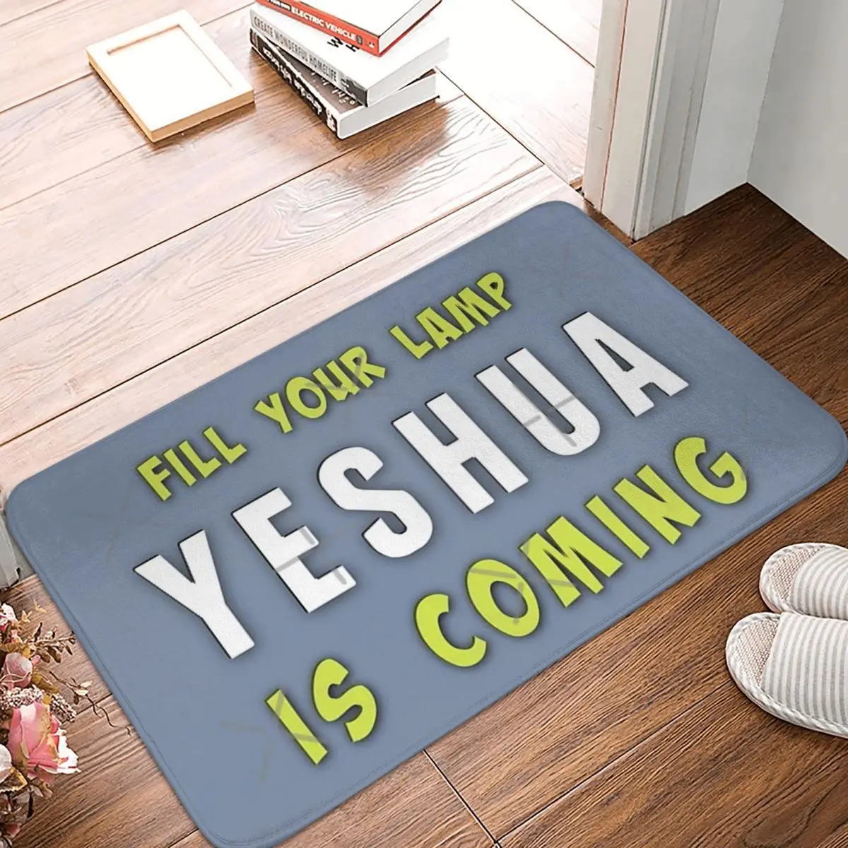 

Fill Your Lamp Yeshua Is Coming The Rapture 40x60cm Carpet Polyester Floor Mats Popular Doorway Carpets