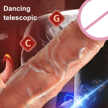 Dildo Sex Toys For Womans Vibrators Women Sex Machine Big Dildos With Remote Control Penis Heating Vibrator Sexy Thrusting Dildo 3