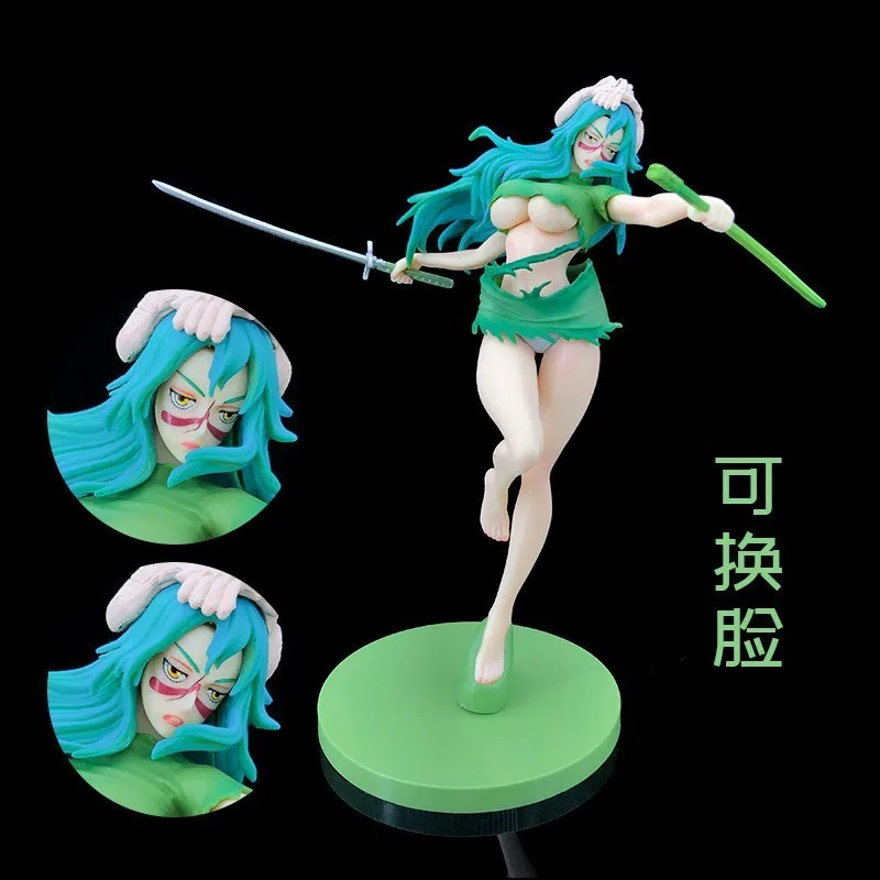 Bleach Neliel Tu Oderschvank Collectible PVC Action Figure - 24cm Double Head Replaceable Decoration