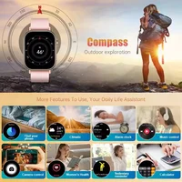 2026 New GPS Ladies Sports SmartWatch 2.01" HD AMOLED Screen Bluetooth Call 178+Sport Mode IP68 Waterproof Smart Bracelets Women - Image 4