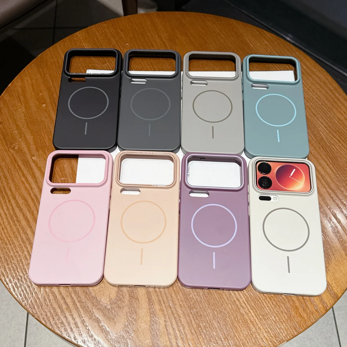 Matte Frosted Color Wireless Charging Magnetic Case