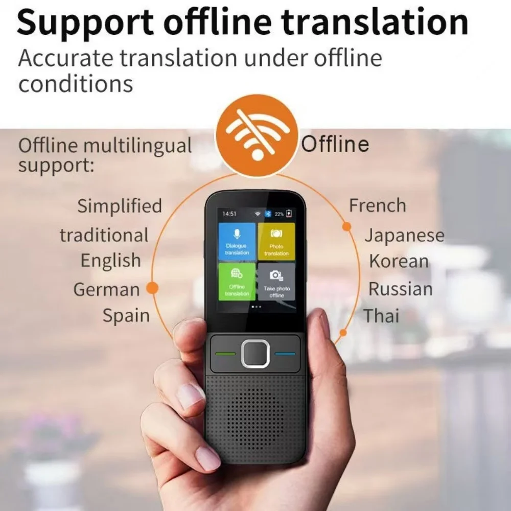 Translation machine cross-border professional dedicated headphones translation intelligent camera device 138 language offline tr