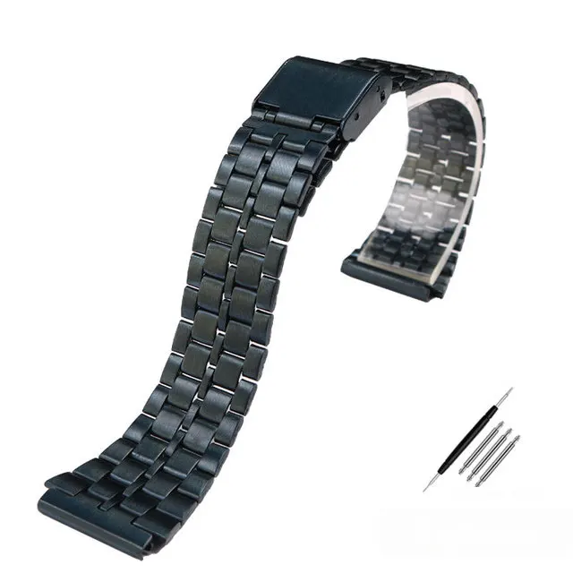Elegant Gold Stainless Steel Watch Band - 18mm Wristband