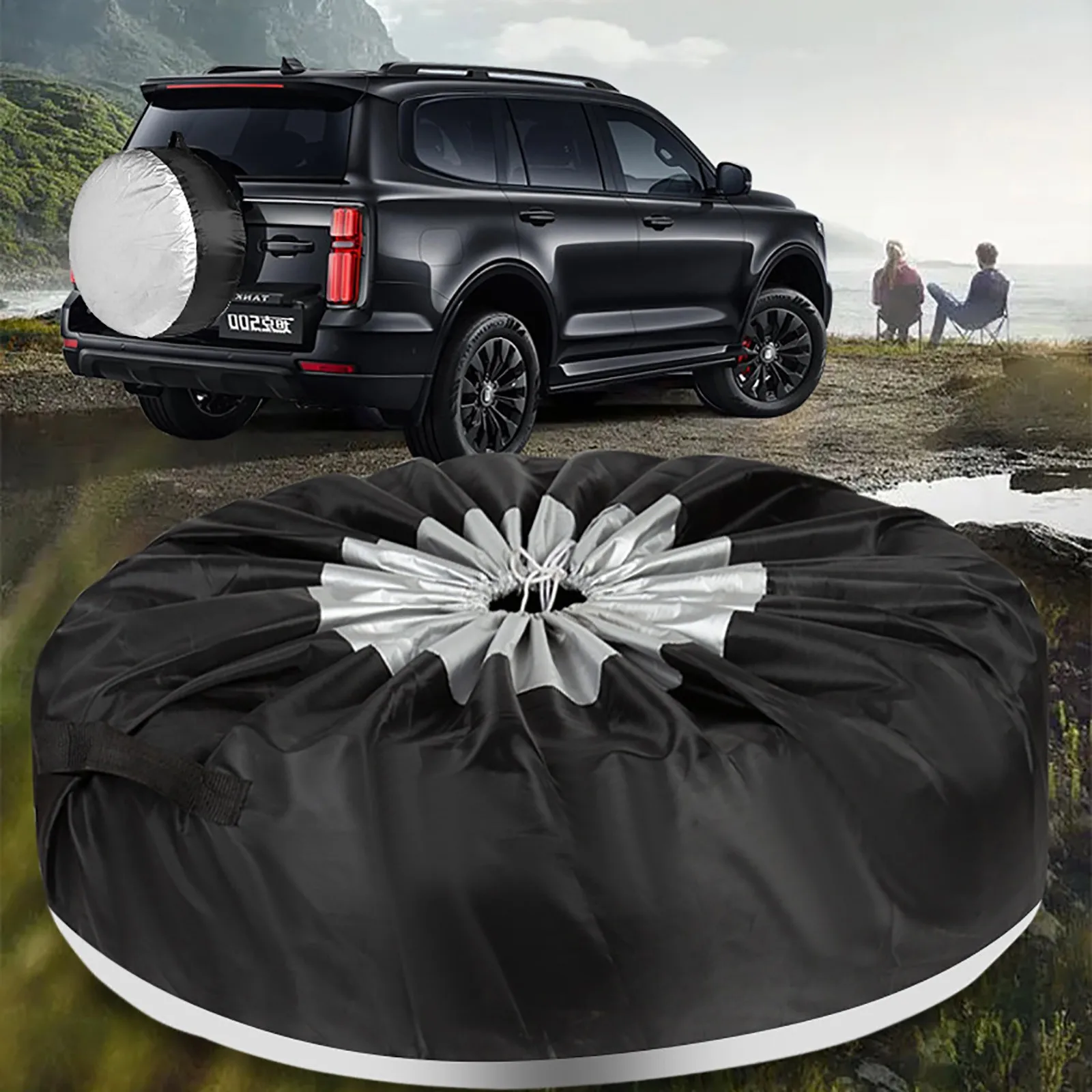Seasonal Tire Totes, Spare Tire Cover, Portable Wheel Bags, Winter Cover, Handle for Easy Transportation, Universal Fit, Ma