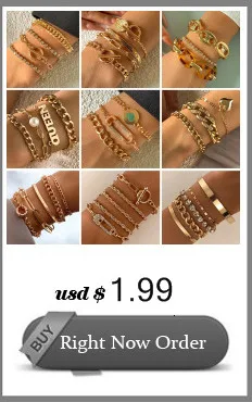 Lacteo Bohemian Colorful Painted Aluminum Chain Charm Bracelet Jewelry For Women Fashion Trendy Cross Chain Bangle Bracelet